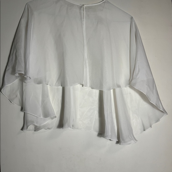 Handmade silk bridal cape - Picture 2 of 3